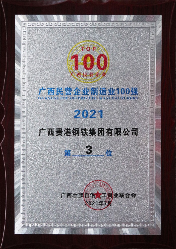 2021年廣西民營企業(yè)制造業(yè)100強第3位.jpg